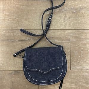 RARE Rebecca Minkoff western denim crossbody